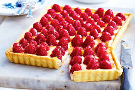 RASPBERRY CUSTARD TART